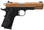 Browning 051987492 1911 Black Label Full Size Frame 380 ACP 8+1 4.25" Matte Stainless Steel Barrel, Copper Cerakote Serrated Stainless Steel Slide, Matte Black Polymer Frame, Black Polymer Grip