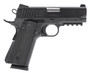 Tanfoglio TFPUGIO9 Pugio  Compact 9mm Luger 10+1 3.54" Stainless Bull Barrel, Black Steel Serrated Slide, Black Polymer Frame w/Beavertail & Picatinny Rail, Textured Grip