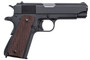 Auto-Ordnance 1911BKOC 1911 A1 Commander 45 ACP 7+1 4.25" Matte Black Serrated  Carbon Steel Slide Matte Black Matte Black Carbon Steel Brown Checkered Polymer Grips Right Hand