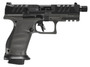 Walther Arms 2871947 PDP Pro SD Compact 9mm Luger 10+1 4.60" Black Threaded Barrel, Black Optic Ready/Serrated Slide, Tungsten Gray Polymer Frame w/Picatinny Rail, Textured Polymer Grip