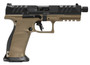 Walther Arms 2871955 PDP Pro SD Full Size 9mm Luger 10+1 5.10" Black Threaded Barrel, Black Optic Ready/Serrated Slide, Flat Dark Earth Polymer Frame w/Picatinny Rail, Textured Polymer Grip
