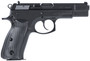 CZ-USA 91130 75BD  9mm Luger 16+1 4.60" Black Steel Barrel, Black Steel Serrated Slide, Black Polycoat Steel Frame w/Beavertail, Black Plastic Grip, Ambidextrous