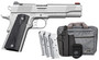 Kimber Mfg.,inc 3200007 Stainless II Club Bundle 45ACP 7+1 5" Satin Silver Front Serrations Stainless Steel Slide Black Synthetic Grip