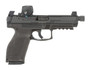 HK 81001363 VP9 A1 Tactical w/Optic Full Size 9mm Luger 10+1 5.12" Black Threaded Barrel, Black Steel Serrated w/Vortex Defender CCW Slide, Black Polymer Frame w/Picatinny Rail, Interchangeable Backst