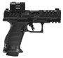 Walther Arms 4797068 PDP Pro ACRO Compact 9mm Luger 10+1 4" Black Polygonal Rifled Barrel, Serrated w/Optic Slide, Black Polymer Frame w/Picatinny Rail, Textured Polymer Grip, Aimpoint Acro P-2 Red Do