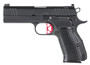Dan Wesson 92102 DWX Compact Compact Frame 9mm Luger 15+1 4" Match Grade Barrel, Black Serrated Steel Slide, Steel Frame w/Beavertail, Aluminum Grip, Ambidextrous
