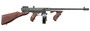 Thompson T1D 1927A-1 Deluxe 45 ACP Caliber with 16.50" Barrel, 10+1 Capacity (Drum), Blued Metal Finish, American Walnut Stock Wood Grip Right Hand