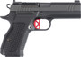 Dan Wesson 92104 DWX  Compact Frame 9mm Luger 15+1 4" Black Match Grade Barrel, Black DLC Serrated Slide, Black Aluminum Frame w/Beavertail, Black Aluminum Grip