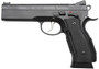 Cz Custom Shop 96336 A01-LD  9mm Luger 19+1 5" Match Grade Bull Barrel, Black Optic Cut/Serrated Steel Slide, Black Polycoat Steel Frame w/Beavertail, Black G10 Grip, Long Dustcover