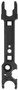 TacFire TL022 Armorer's Combo Wrench Black Steel Rifle AR Platform Steel Handle
