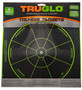 TruGlo TG15A6 Tru-See Handgun Diagnostic Self-Adhesive Heavy Paper Black/Green 12"x12" Bullseye 6 Pack