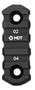 Mdt Sporting Goods Inc 103150BLK M-Lok Picatinny Rail  Black Anodized 2.50" Long