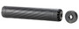 Anechoic X35LB Anechox 35L  35Cal/338Lapua/338/35Magnums Black Stainless Steel/Titanium 1 3/8"x24 w/ 1/2"x28 DTA