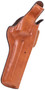 Bianchi 13652 5BHL Thumbsnap  OWB Tan Leather Belt Loop Fits Ruger RedHawk Right Hand