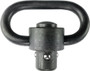 GROVTEC SINGLE HD PUSH BUTTON - SWIVEL BLACK 1 1/4" 1-PACK