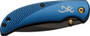 BROWNING KNIFE PRISM III FLDNG - HUNTER 2.38" BLADE BLUE ALUM