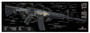 TEKMAT ARMORERS BENCH MAT - 12"X36" AR-15 CUT AWAY BLACK