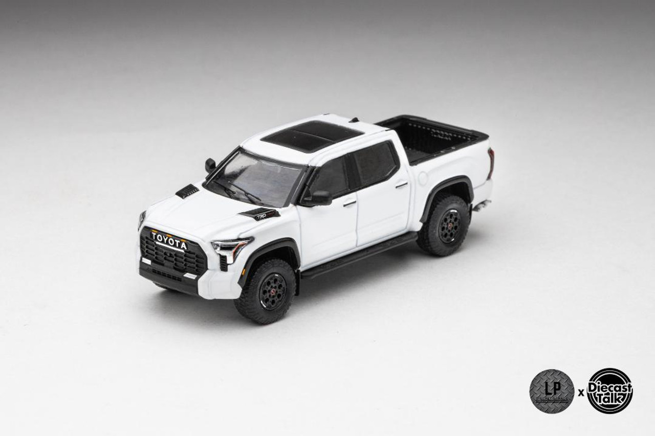 1/64 - トヨタ・タンドラ TRD PRO アイスキャップホワイト DiecastTalk Exclusive GCD 1/64 Toyota Tundra TRD PRO ICE CAP