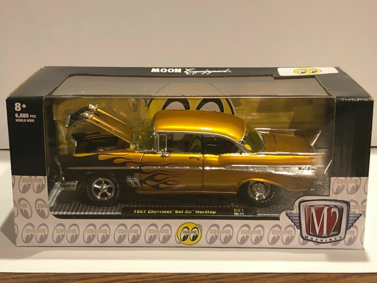 m2マシーン ムーンアイズ 1957 シボレー ベルエア フレイムス M2 Machines 1957 Bel Air Mooneyes