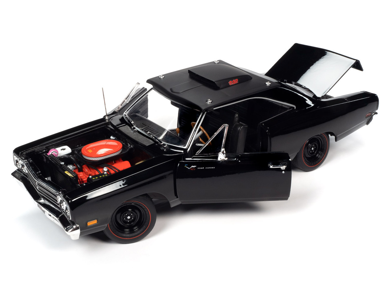 American Muscle AMM1232 1969 1/2 Road Runner Black