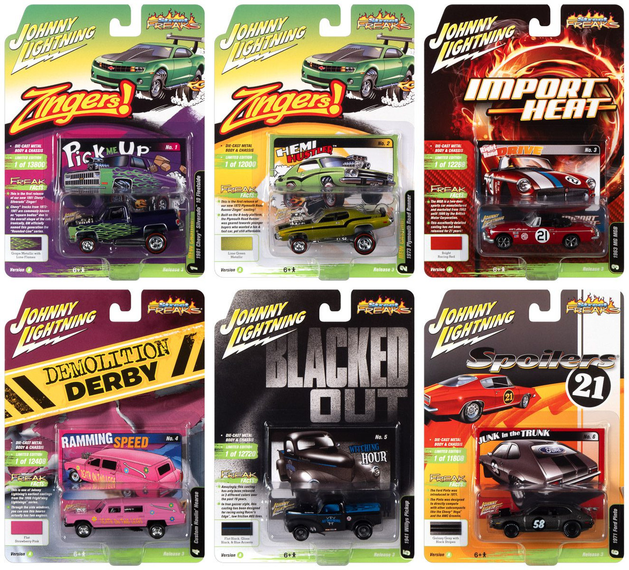 最新情報 Johnny Lightning Street Freaks set アクセサリー
