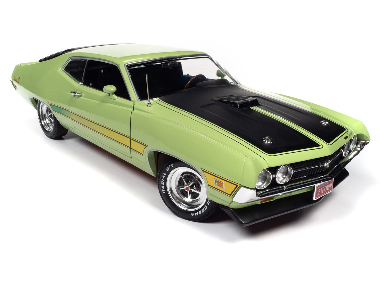Modèle réduit Ford Gran Torino Sport, Jaune, 1972 1/18 | Ixo