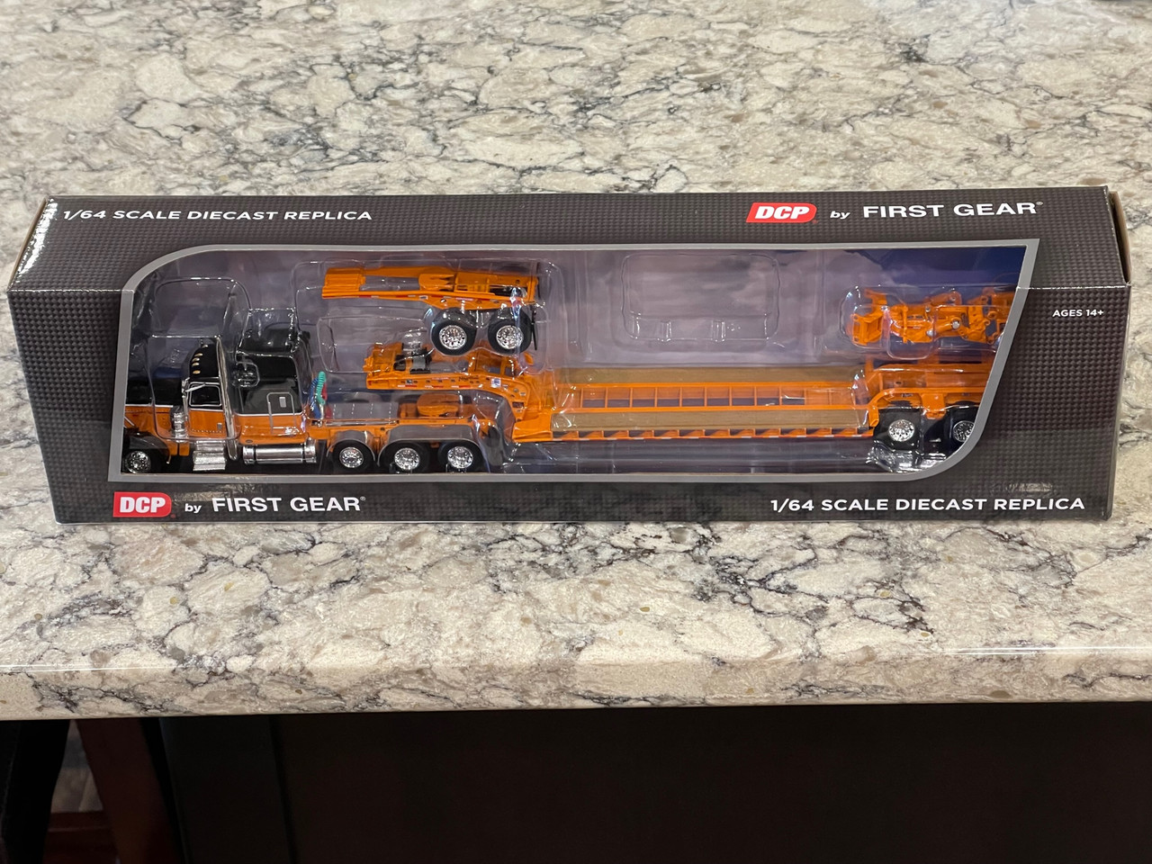 DCP Black Orange Peterbilt Lowboy