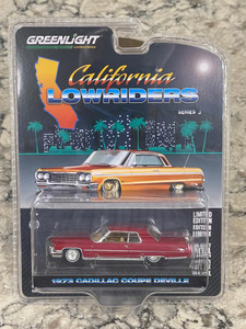 Greenlight California Lowriders 3 1973 Cadillac Coupe Deville Maroon 1/64 Greenlight California Lowriders 3 1973 Cadillac Coupe Deville Maroon 1/64