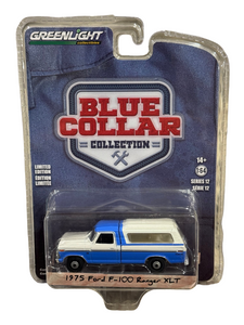 Greenlight Blue Collar Series 12 1975 Ford F-100 Ranger XLT Camper Shell 1/64