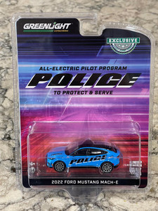 Greenlight 2022 Ford Mustang Mach-E Police All-Electric Pilot 1/64 Greenlight 2022 Ford Mustang Mach-E Police All-Electric Pilot 1/64