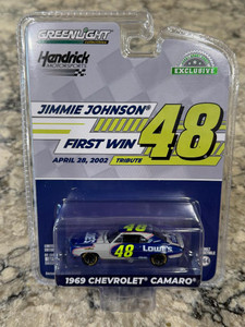 Greenlight 1969 Camaro Jimmie Johnson Hendrick Motorsports First Win 1/64 Greenlight 1969 Camaro Jimmie Johnson Hendrick Motorsports First Win 1/64