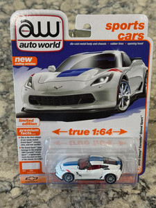 Auto World 2018 Chevy Corvette Grand Sport Arctic White 1/64 Auto World 2018 Chevy Corvette Grand Sport Arctic White 1/64