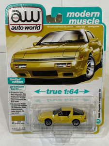Auto World 1988 Chrysler Conquest TSi San Marino Yellow 1/64 Auto World 1988 Chrysler Conquest TSi San Marino Yellow 1/64