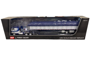 DCP Peterbilt Model 352 Sleeper & Flatbed Trailer Covered Wagon 1/64 60-2057 FREE SHIPPING DCP Peterbilt Model 352 Sleeper & Flatbed Trailer Covered Wagon 1/64 60-2057 FREE SHIPPING