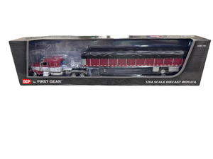 DCP Peterbilt Model 389 Sleeper & Flatbed Trailer Covered Wagon 1/64 60-2058 FREE SHIPPING DCP Peterbilt Model 389 Sleeper & Flatbed Trailer Covered Wagon 1/64 60-2058 FREE SHIPPING