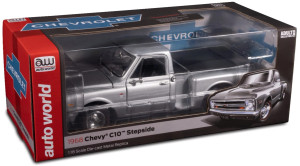 Auto World 1968 Chevy C10 Pickup Stepside Silver Poly 1:18 Scale 1/18 AW324 FREE SHIPPING Auto World 1968 Chevy C10 Pickup Stepside Silver Poly 1:18 Scale 1/18 AW324 FREE SHIPPING