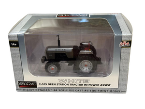 SpecCast WHITE 2-105 Tractor Open Station Gray with Power Assist 1/64 SCT 966 SpecCast WHITE 2-105 Tractor Open Station Gray with Power Assist 1/64 SCT 966