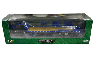 Greenlight Gooseneck Trailer Blue (Hobby Exclusive) 1/64 Greenlight Gooseneck Trailer Blue (Hobby Exclusive) 1/64