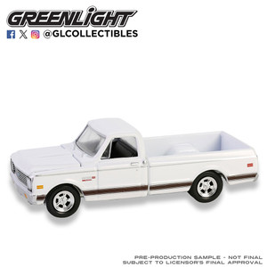 1_PREORDER Greenlight 1972 Chevy Cheyenne C10 Short Bed – White (Hobby Exclusive) 1/64 1_PREORDER Greenlight 1972 Chevy Cheyenne C10 Short Bed – White (Hobby Exclusive) 1/64