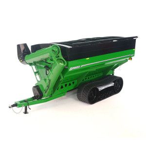 1_PREORDER SpecCast Brent 1398 Grain Cart on Equalizer Tracks - Green 1/16 UBC 080