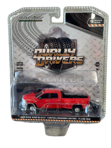 Greenlight Dually Drivers 9 2021 Dodge Ram 3500 Dually Flame Red 1/64