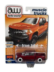 ULTRA RED CHASE  Auto World 2020 Chevrolet Silverado ZL1 LT Trail Boss Orange 1/64