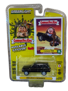 Greenlight Garbage Pail Kids Series 4 - Tangled Tim - 1993 Jeep Cherokee 1/64