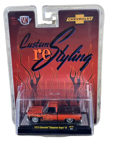 Mini Case of 12 M2 Machines 1973 Chevrolet Cheyenne Super 10 Custom Brown w/ Flames 1/64