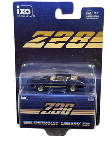 IXO 1981 Chevrolet Camaro Z28 Dark Blue with Metallic Gold Striping 1/64 IA64018