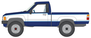 1_PREORDER Auto World 1984 Toyota SR5 Dark Blue Metallic & White 1/64