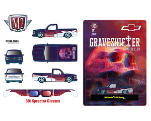 1_PREORDER  M2 Machines 1:64 1990 Chevrolet C1500 Silverado with 3D Sprectra Glasses – Hobby Exclusive 31500-HS84