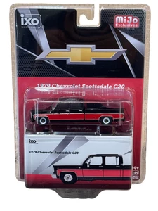 IXO MIJO 1979 Chevrolet Scottsdale C20 Black & Red 1/64 IAPR1015