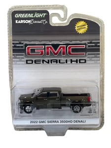 Greenlight Karson 2nd Edition 2022 GMC Sierra DENALI Dually GREEN 1/64 51704-B