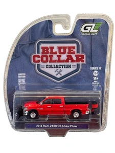 Greenlight Blue Collar Series 15 2016 Ram 2500 Salt Spreader Snow Plow Red 1/64